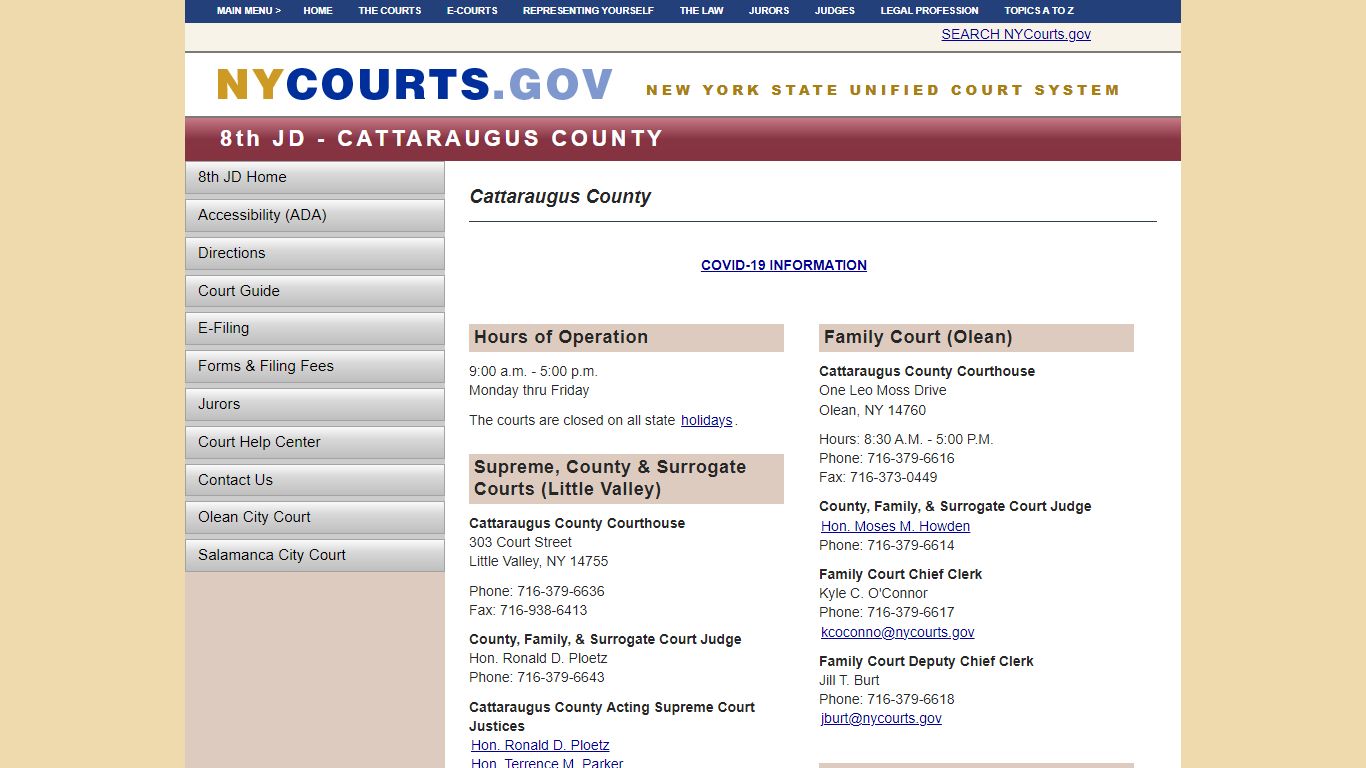 Cattaraugus County | NYCOURTS.GOV - Judiciary of New York