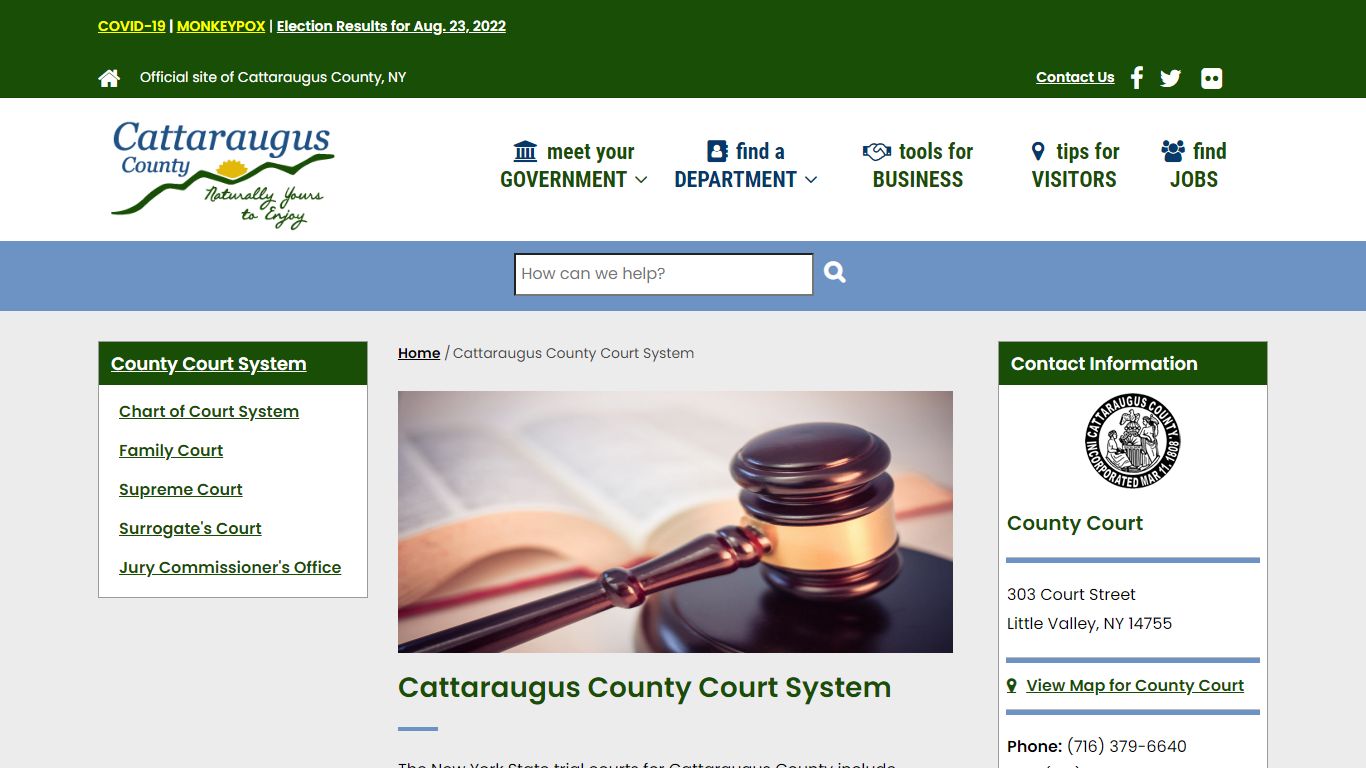 Cattaraugus County Court System | Cattaraugus County Website - cattco.org